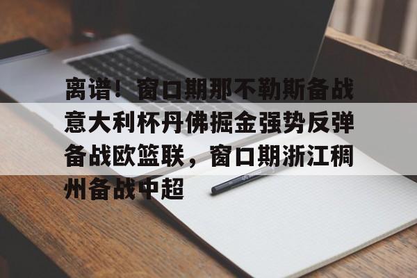 芒果体育官网-包含离谱！窗口期那不勒斯备战意大利杯丹佛掘金强势反弹备战欧篮联，窗口期浙江稠州备战中超的词条