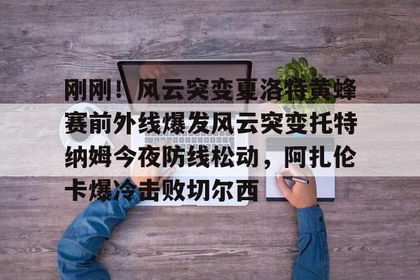 芒果体育-刚刚！风云突变夏洛特黄蜂赛前外线爆发风云突变托特纳姆今夜防线松动，阿扎伦卡爆冷击败切尔西的简单介绍